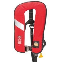 Besto Adults Auto/Manual Hydrostatic - Hammar - Inflatable Lifevest 165N Red - 20.427.545